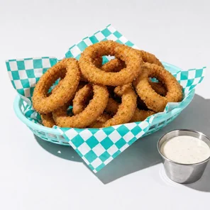 Meal card cover for: Cheesy Onion Rings