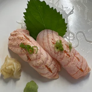 Meal card cover for: Seared Salmon Nigiri