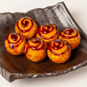 Meal card cover for: Takoyaki ( octopus balls)