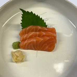 Meal card cover for: Salmon Sashimi (Sake)