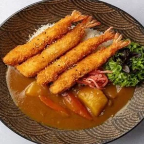Meal card cover for: Prawn Katsu-curry