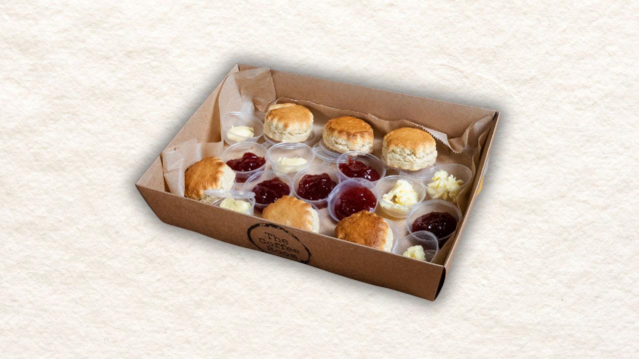 Meal card cover for: 6x Vegan Scones with Jam and Butter