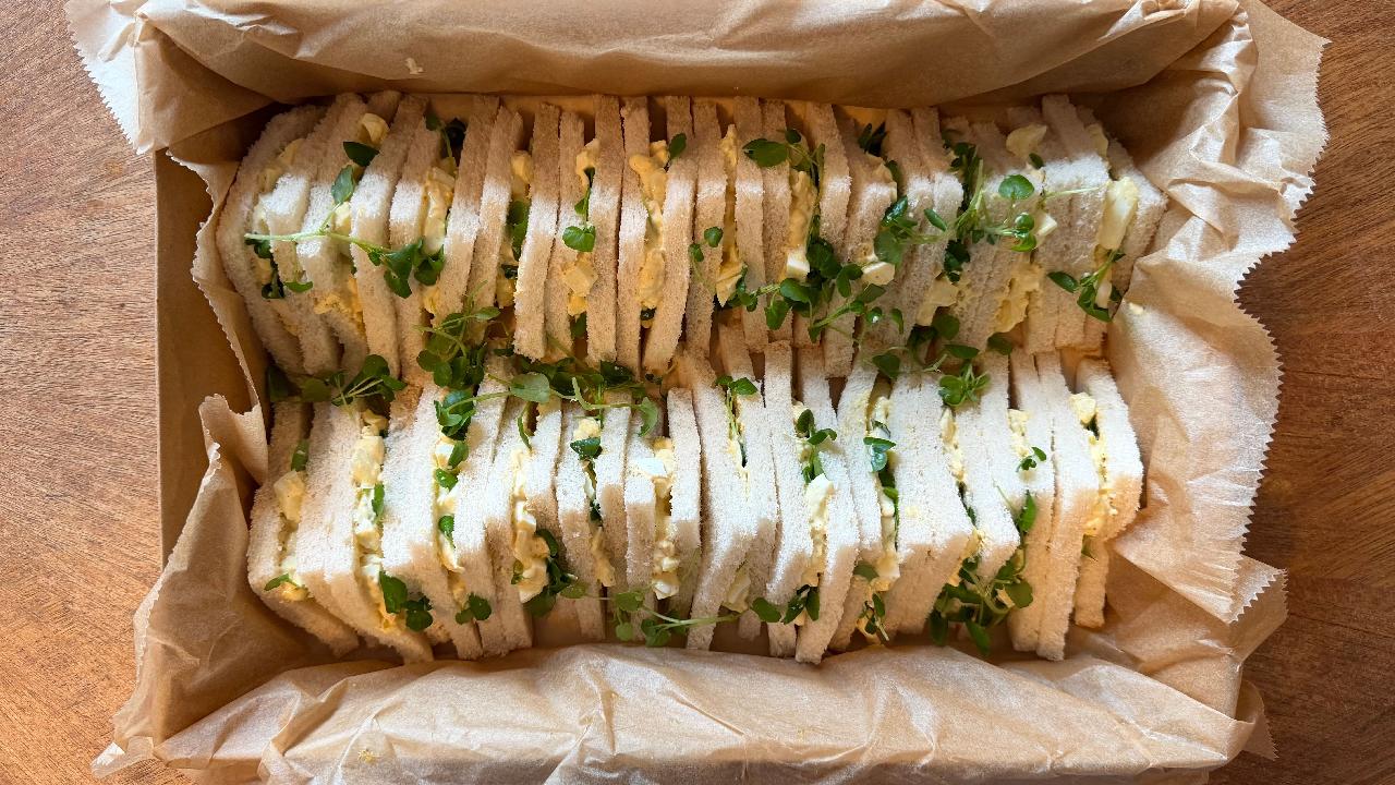 Meal card cover for: Egg Mayo & Cress Sandwich Box (24 pcs)