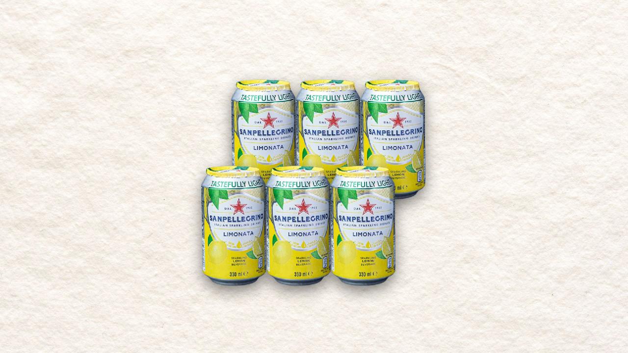 Meal card cover for: 6x San Pellegrino Lemon (330ml)