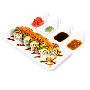 Meal card cover for: Dragon Roll