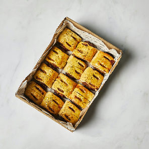 Meal card cover for: Vegan Sausage Rolls Box