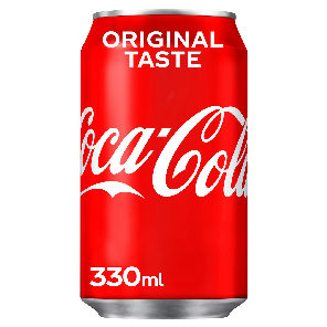 Meal card cover for: Coke (330ml can)