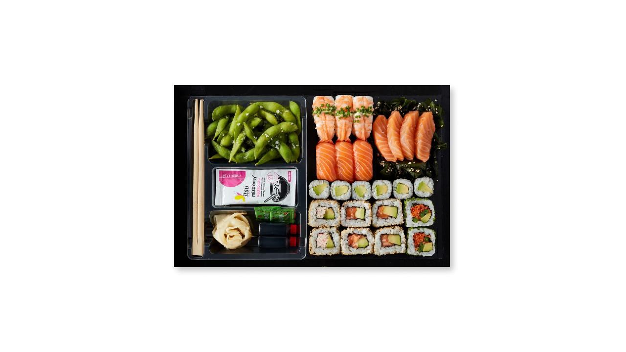 Meal card cover for: the sushi & sashimi platter