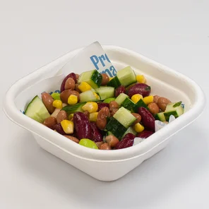 Meal card cover for: Four bean protein mix