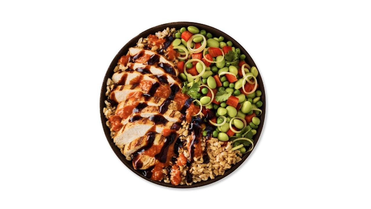 Meal card cover for: spicy chicken teriyaki