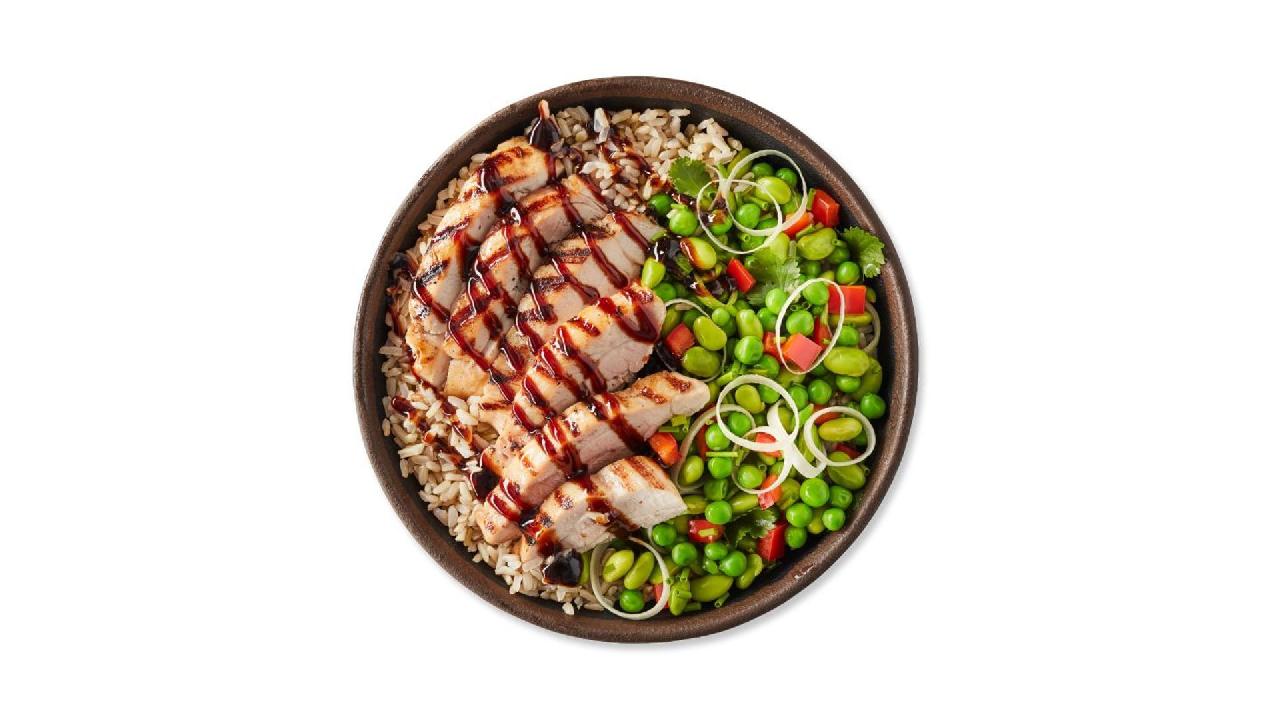 Meal card cover for: chicken teriyaki