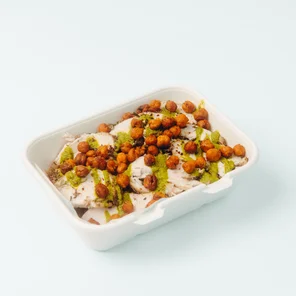 Meal card cover for: Tahini-Miso Chicken Protein Box - 43g of Protein