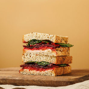 Meal card cover for: Harissa Roasted Vegetables & Tahini Bloomer