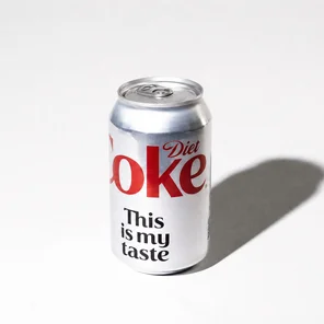 Meal card cover for: Diet Coke