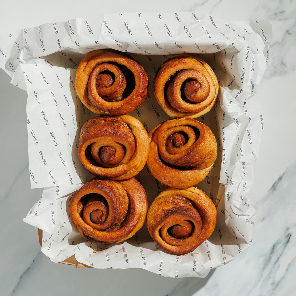 Meal card cover for: Cinnamon Roll Box (Vegan)