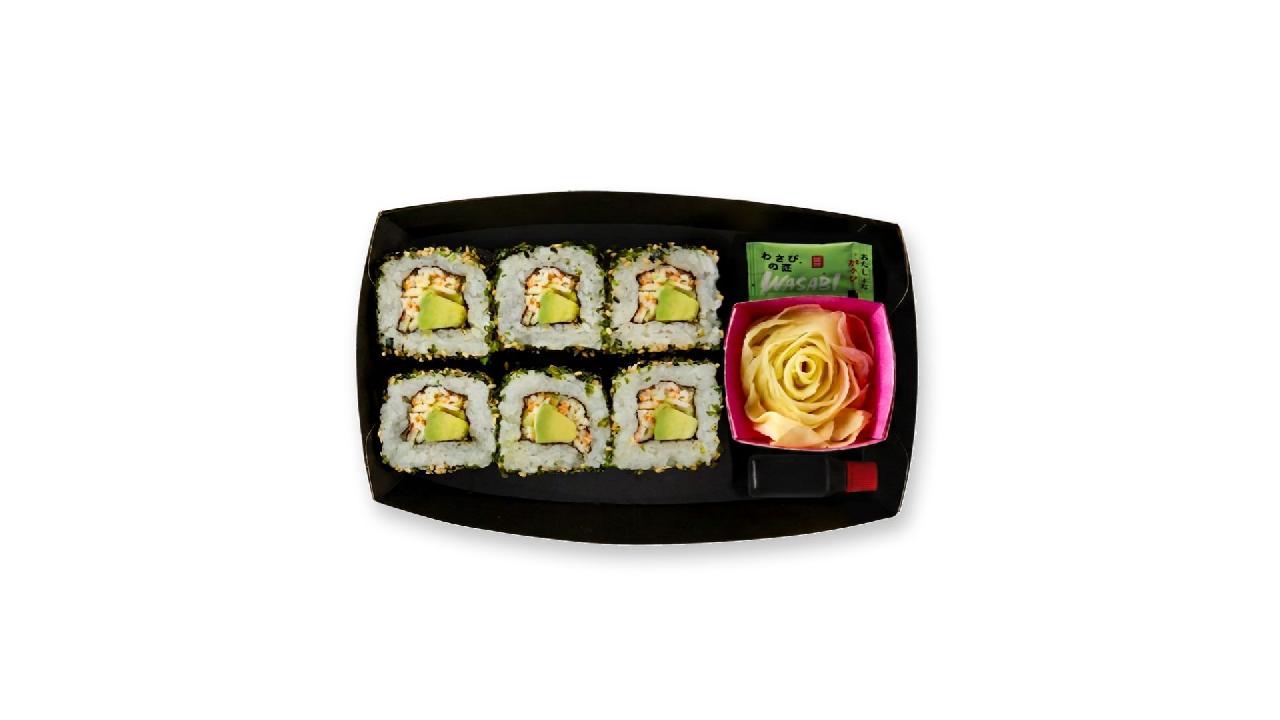 Meal card cover for: the California rolls