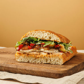 Meal card cover for: Chicken Arrabbiata Focaccia