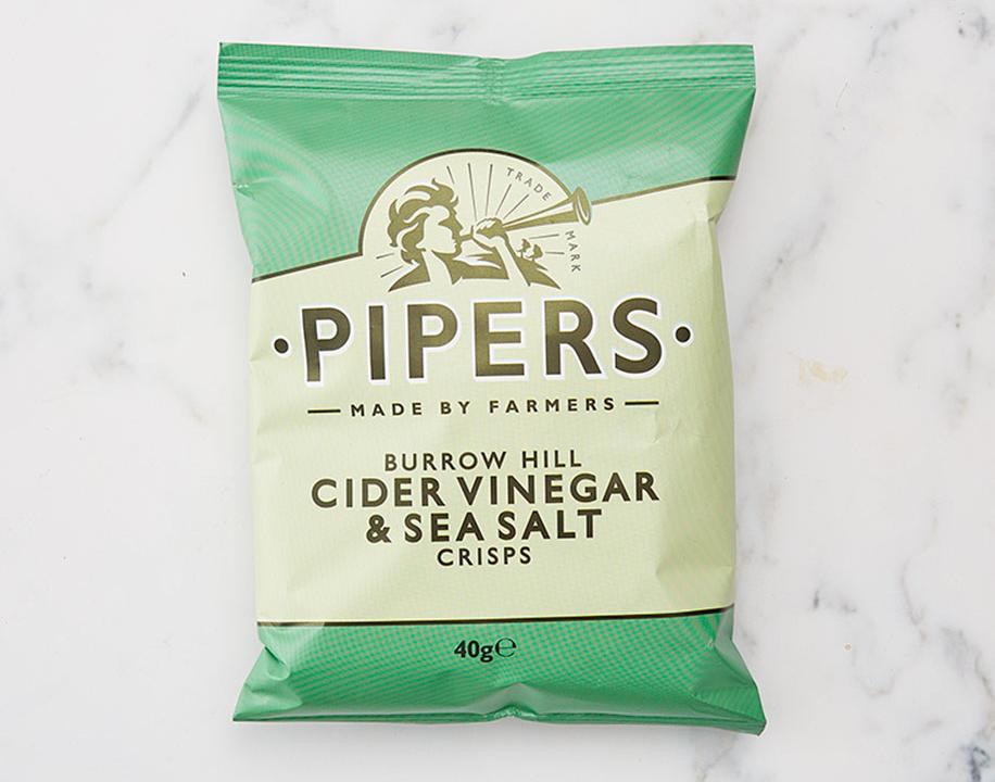 Meal card cover for: Pipers Crisps - Cider Vinegar & Sea Salt (V)