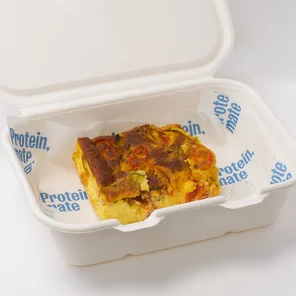 Meal card cover for: Halloumi Parsi Eggs (v) - 21g of Protein