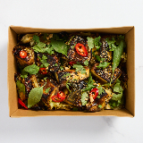 Meal card cover for: Chilli Ginger Aubergine Buffet Box