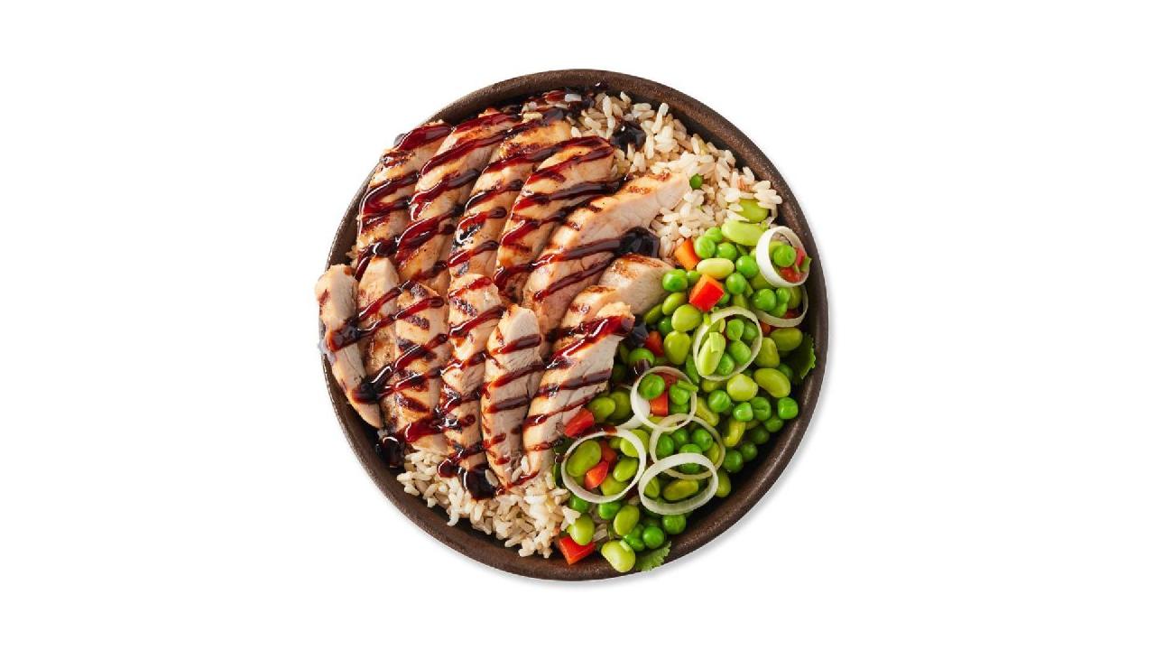 Meal card cover for: double chicken teriyaki