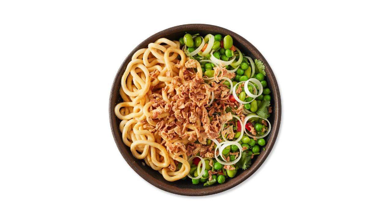 Meal card cover for: katsu curry noodles
