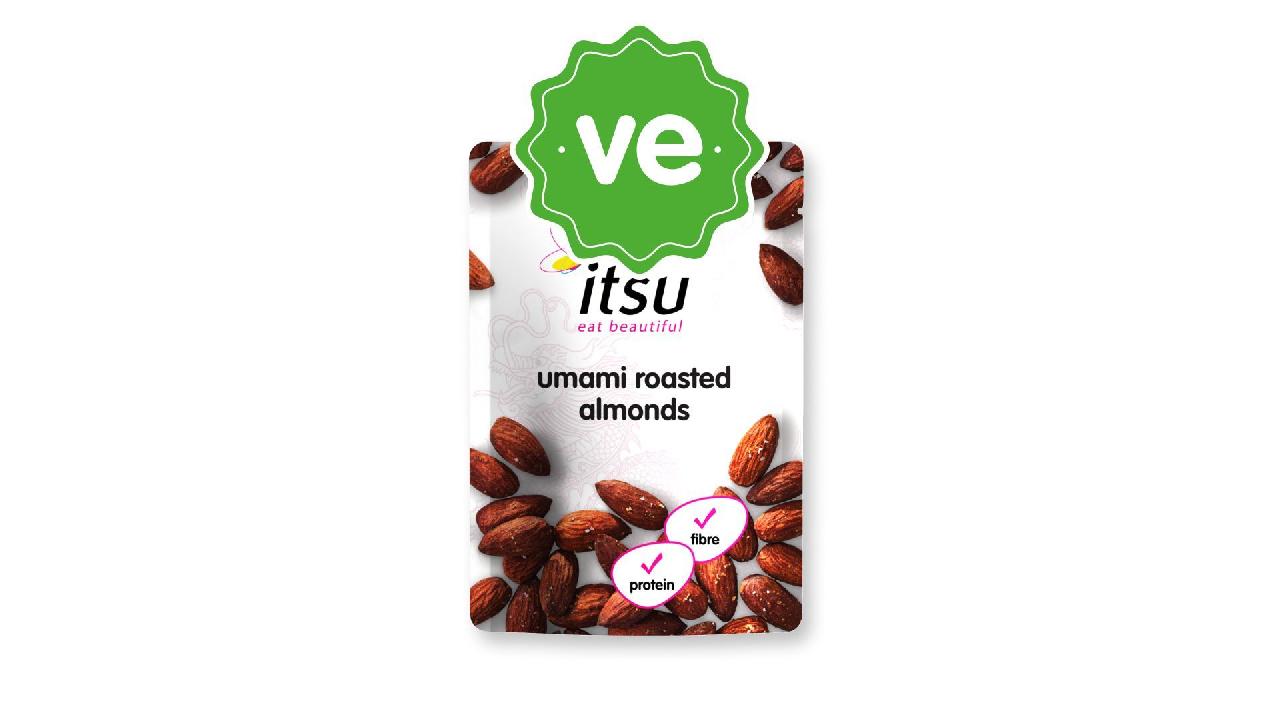 Meal card cover for: umami roasted almonds