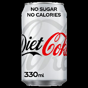 Meal card cover for: Diet Coke (330ml can)