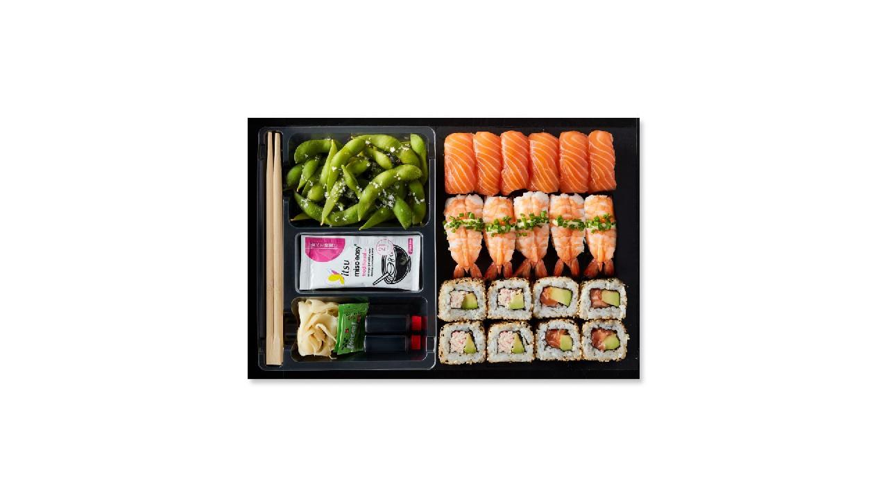 Meal card cover for: the prawn'salmon platter