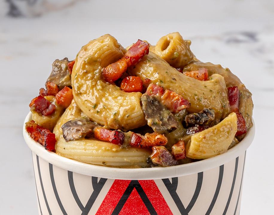 Meal card cover for: Pancetta, Pesto & Mushroom - GRANDE