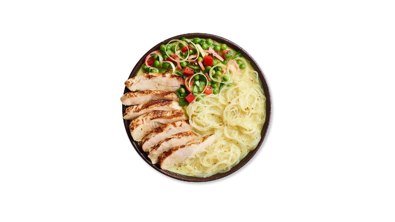 Meal card cover for: chicken noodle soup