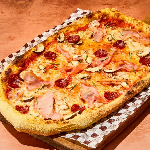 Meal card cover for: Pepperoni, Ham & Mushroom