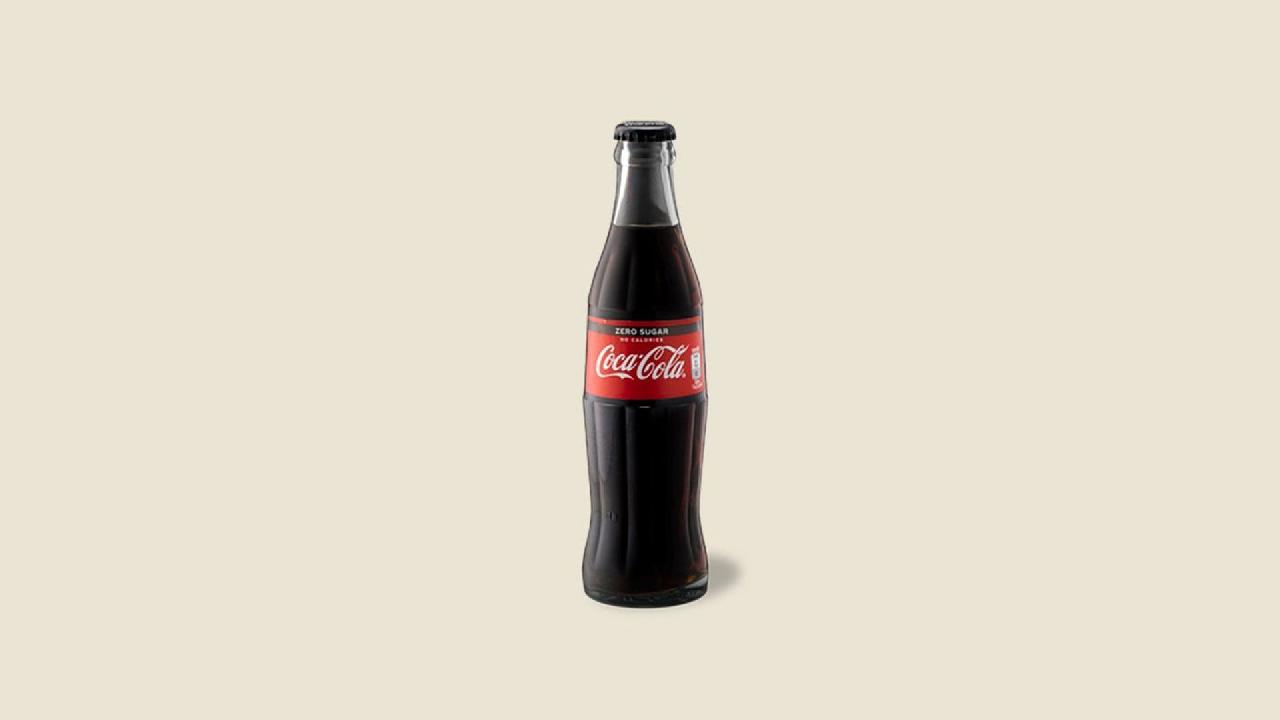 Meal card cover for: Coca Cola Zero