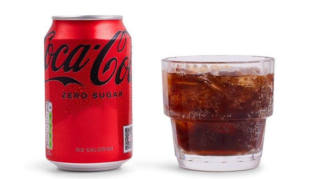 Meal card cover for: Coke Zero Can