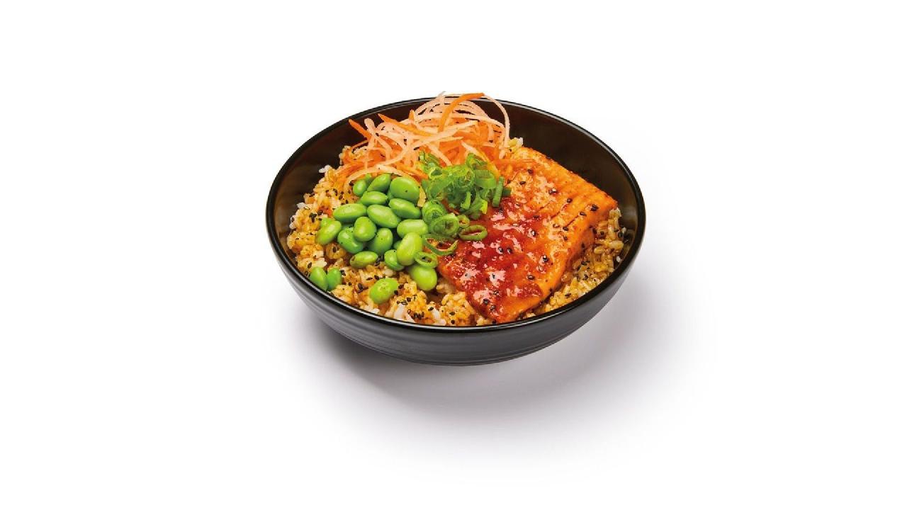 Meal card cover for: Salmon Teriyaki