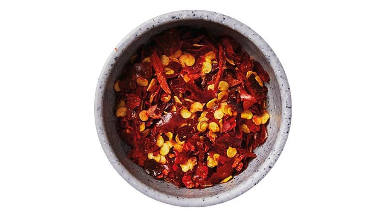 Meal card cover for: Chilli Flakes