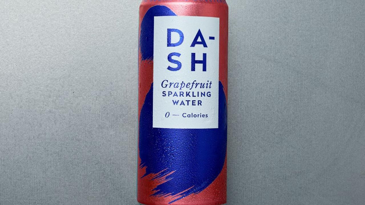 Meal card cover for: Dash Water - Grapefruit