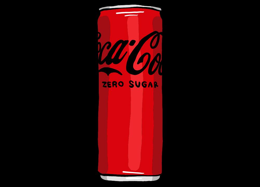 Meal card cover for: Coke Zero