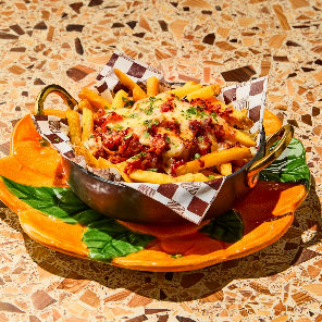 Meal card cover for: Pulled Pork Loaded Fries