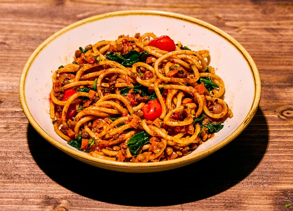 Meal card cover for: Kids Spaghetti Lentil Ragu