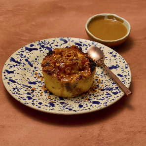 Meal card cover for: NEW ⭐Salted Caramel Bread & Butter Pudding