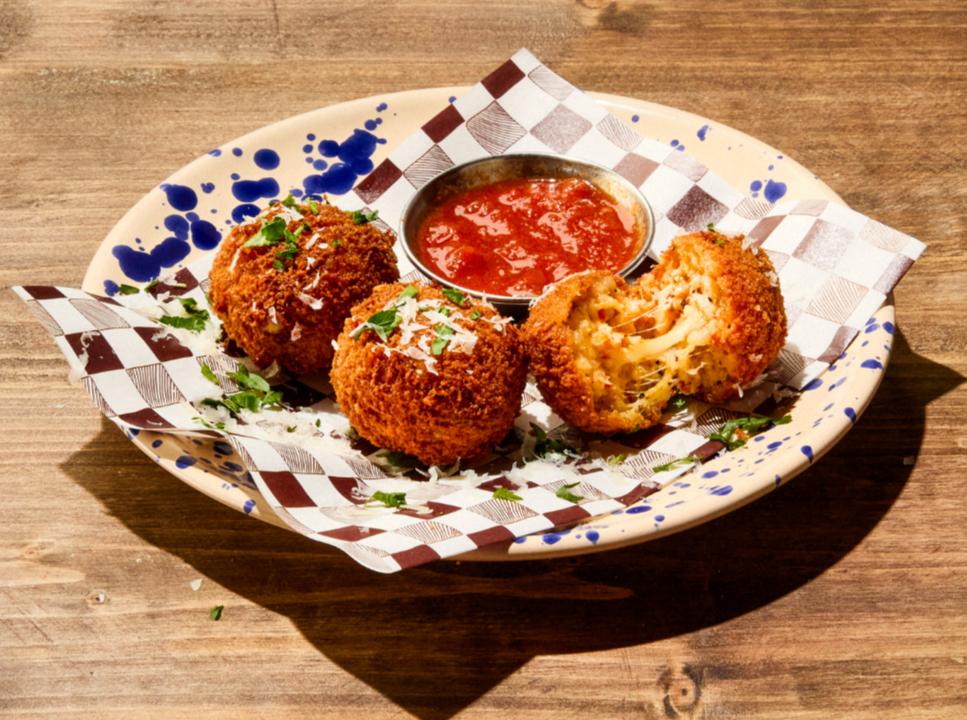 Meal card cover for: Mozzarella Arancini