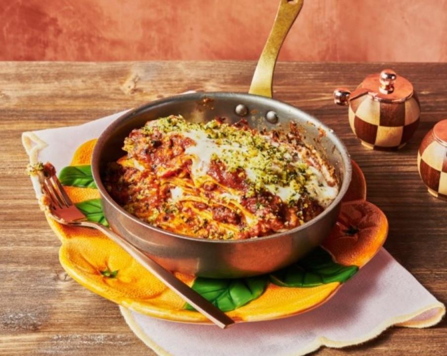 Meal card cover for: All Out Lasagne