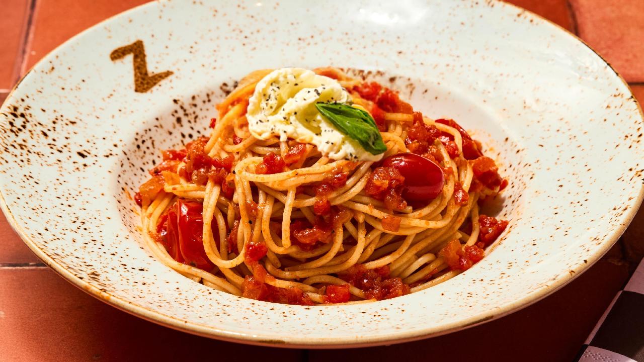 Meal card cover for: Spaghetti Pomodoro