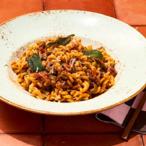 Meal card cover for: Non-Gluten Pasta Chianti Beef Ragu