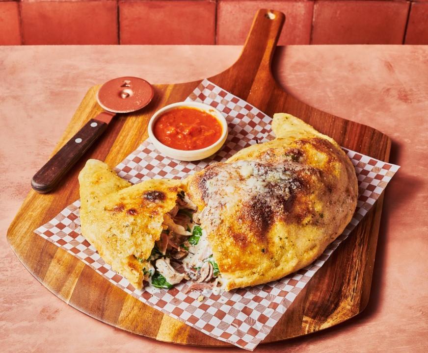Meal card cover for: Calzone Pollo Spinaci