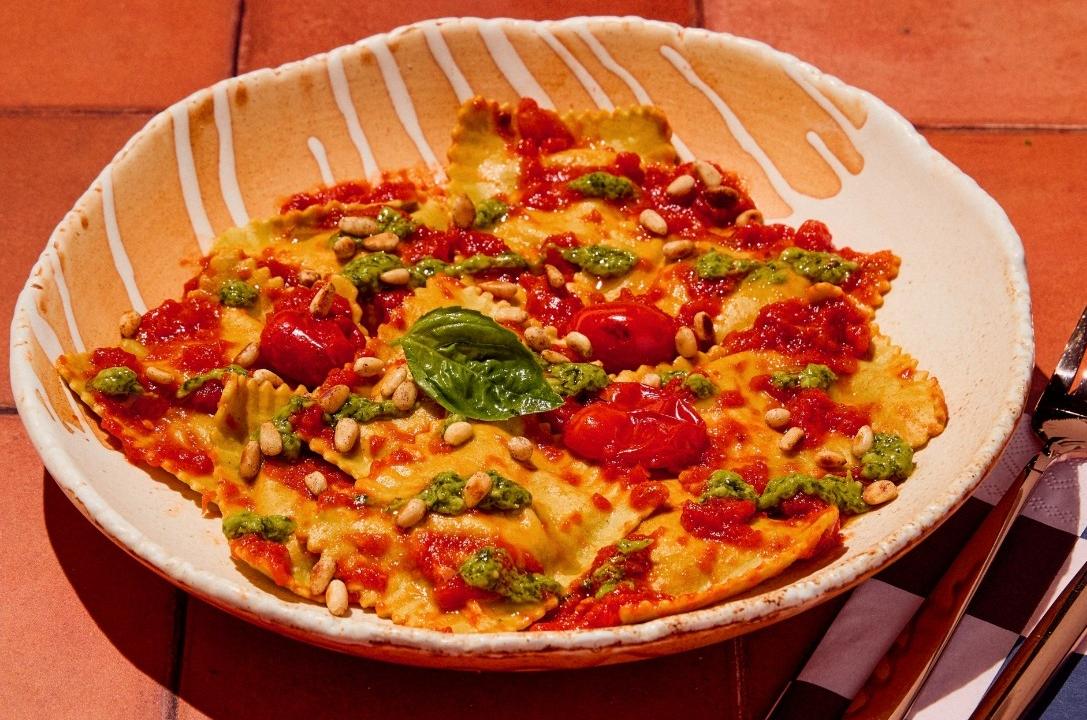 Meal card cover for: Ravioli Di Capra