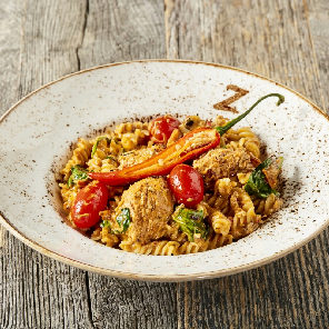 Meal card cover for: Non-Gluten Pasta Pollo Piccante