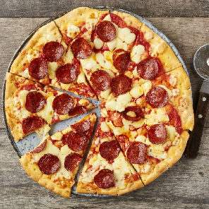Meal card cover for: Non-Gluten Pepperoni Premio Pizza
