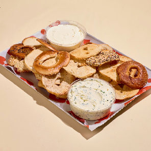 Meal card cover for: Bagel Crisps & Dips Platter